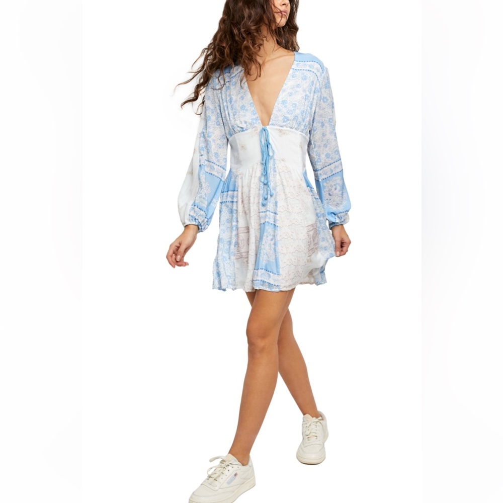 Free People Mixin It Up Mini Dress Size L